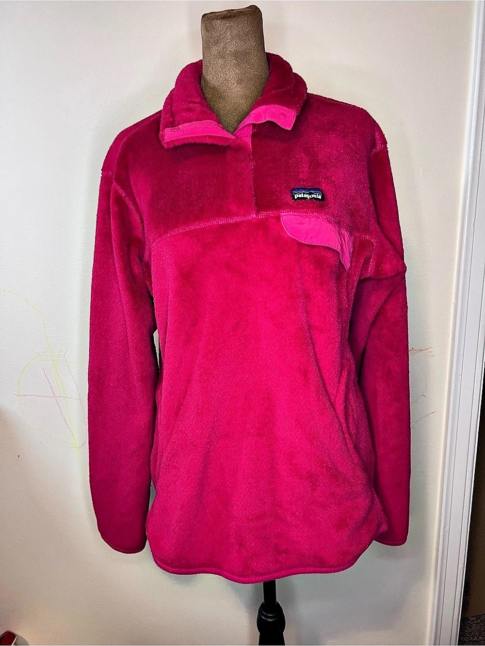 Patagonia Re-Tool Snap-T Fleece Pink Magenta L
